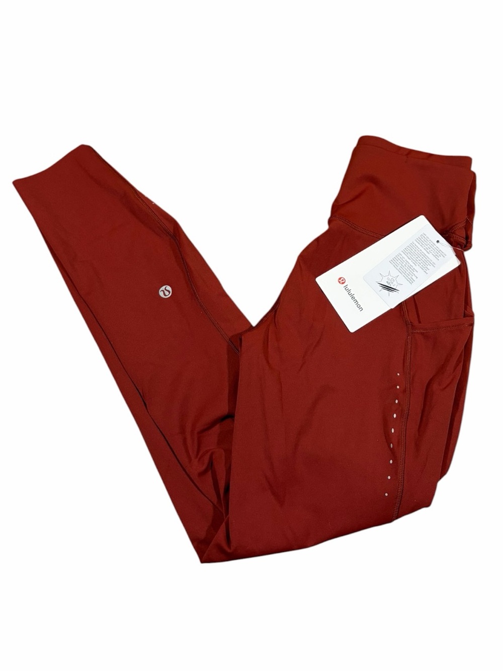 NWT Lululemon Fast and Free High-Rise Tight 25” Pockets (Cranberry Charm) Size 4